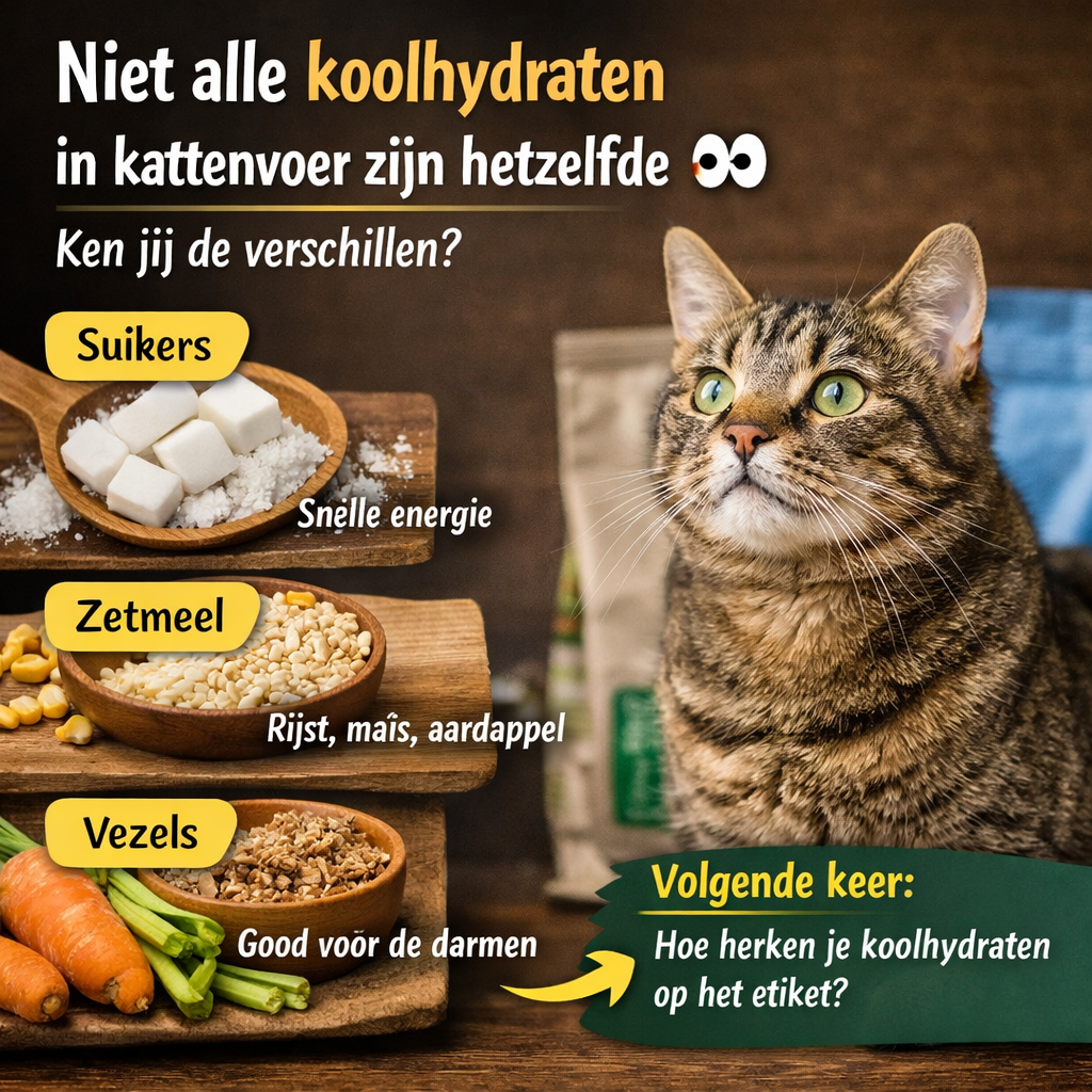 Koolhydraten in kattenvoeding