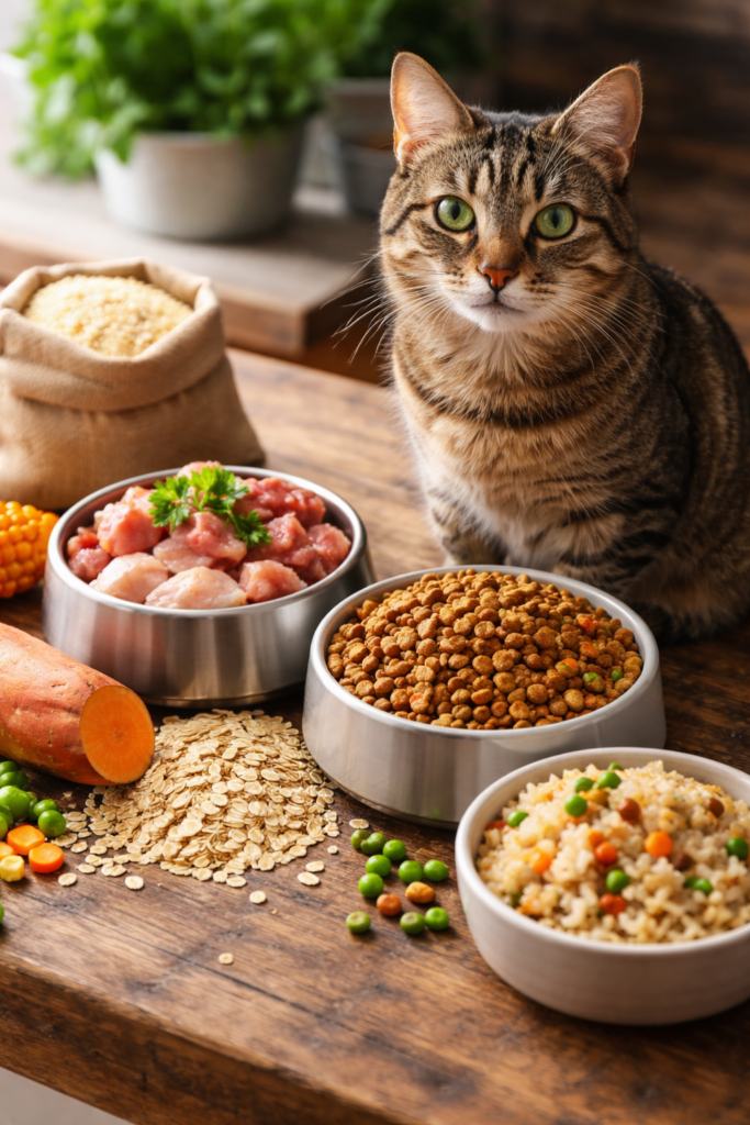 Kat met koolhydraten